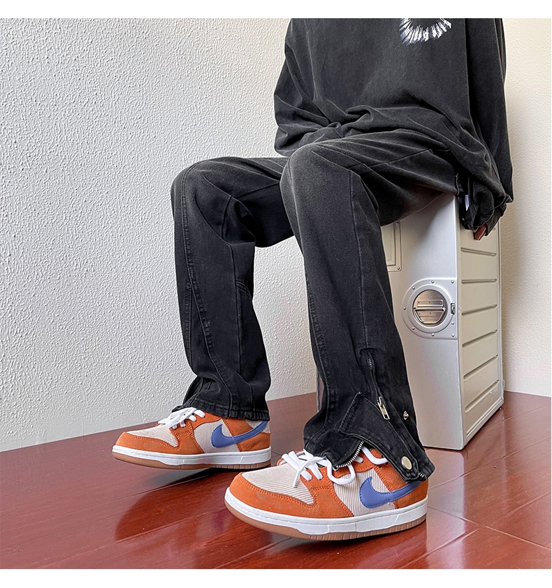 Черные джинсы с прямыми брюками оптом из Китая