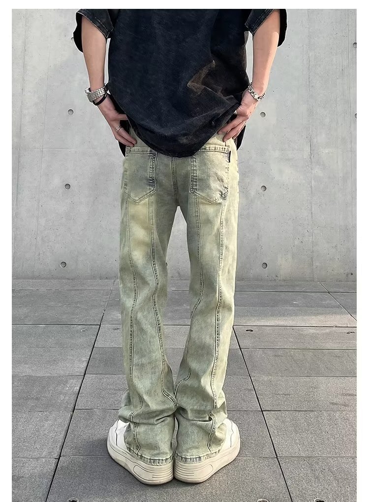 Мужские джинсы с эффектом выцветания оптом из Китая