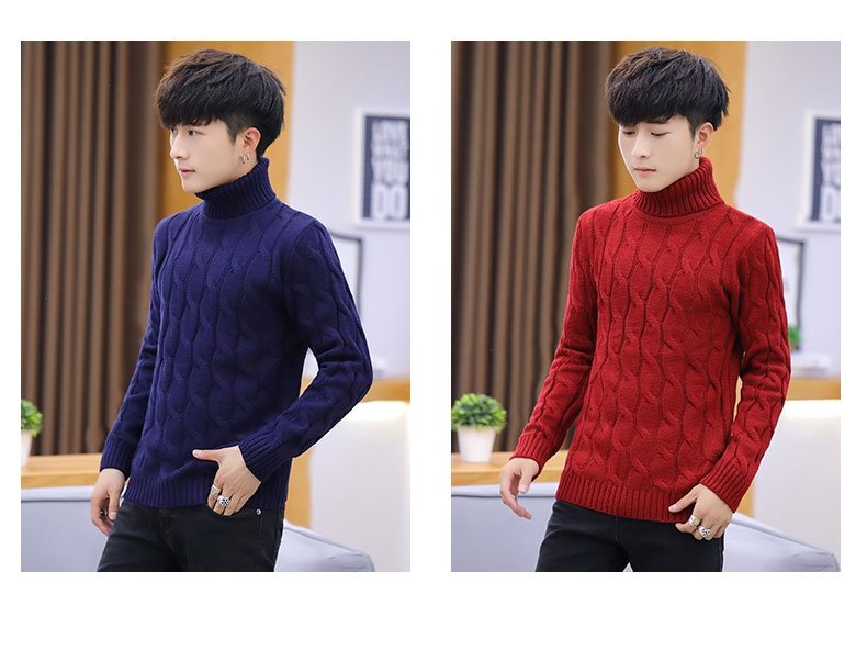 Мужской свитер с высоким воротником оптом