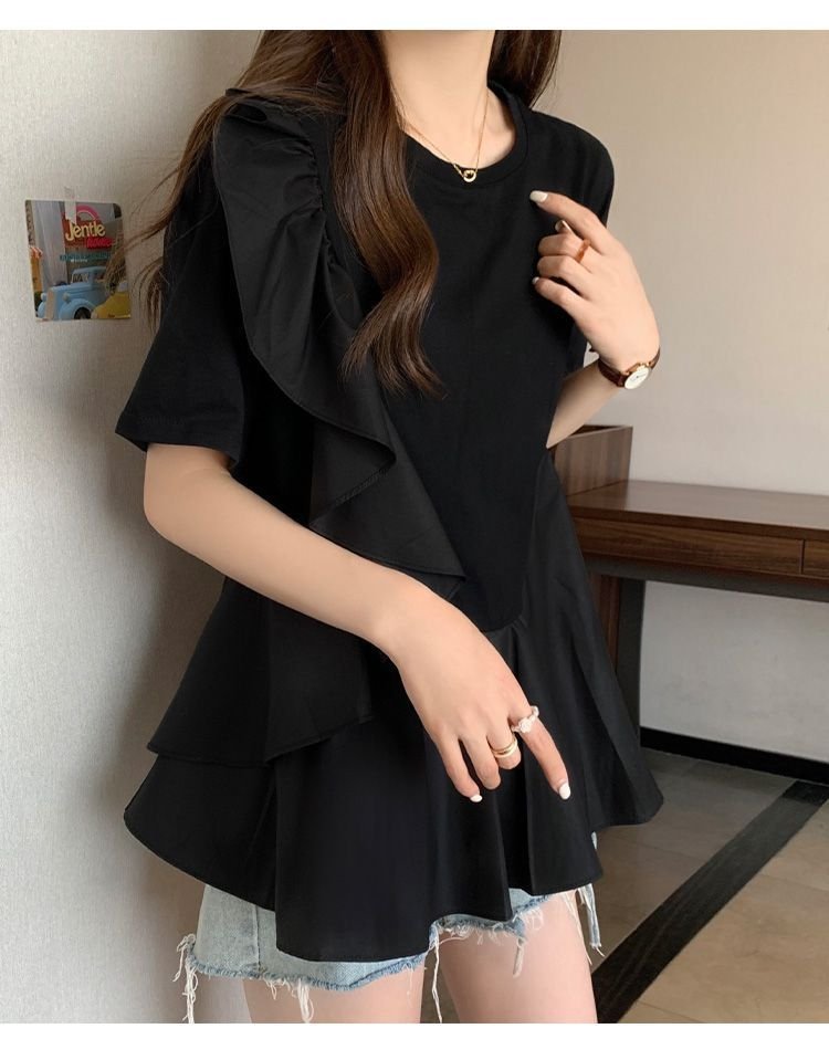 Женская футболка с коротким рукавом 2024 лето оптом