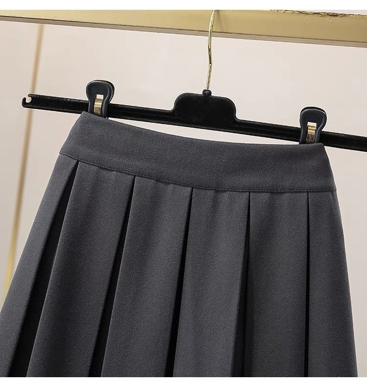 Юбка в стиле ретро с высокой талией и узором в виде зонта оптом из Китая