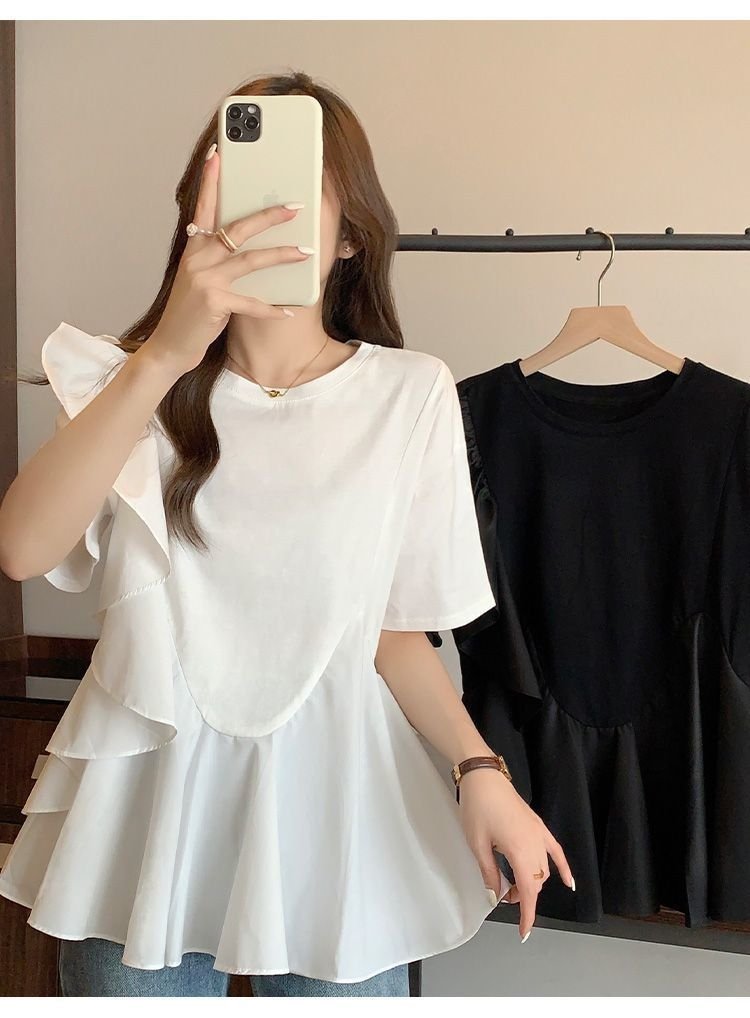 Женская футболка с коротким рукавом 2024 лето оптом