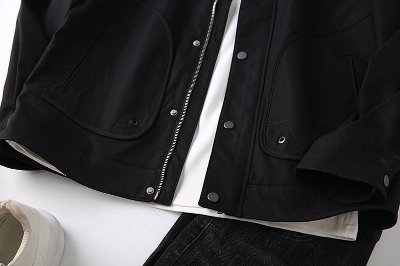 Мужская куртка с большими карманами и воротником оптом из Китая