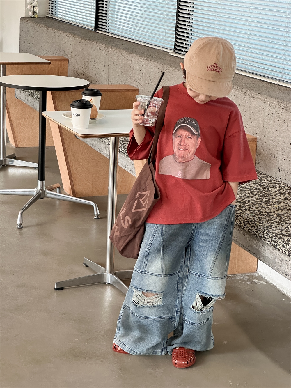 Джинсы для мальчиков в стиле ханбок 2024 оптом из Китая