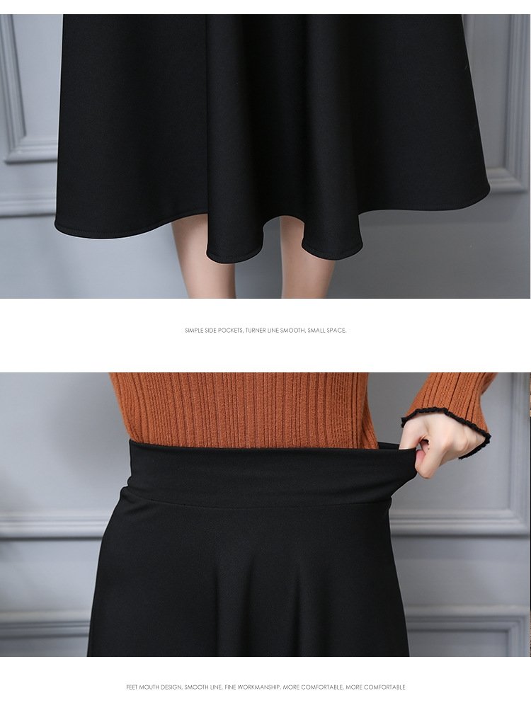 Длинная юбка в стиле ретро с высокой талией оптом из Китая