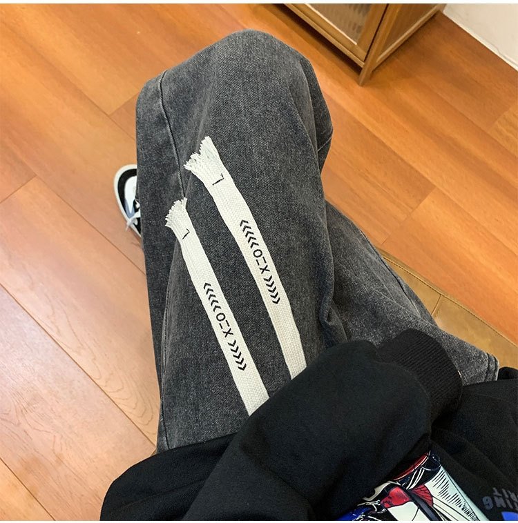 Джинсы мужские в стиле ретро оптом из Китая