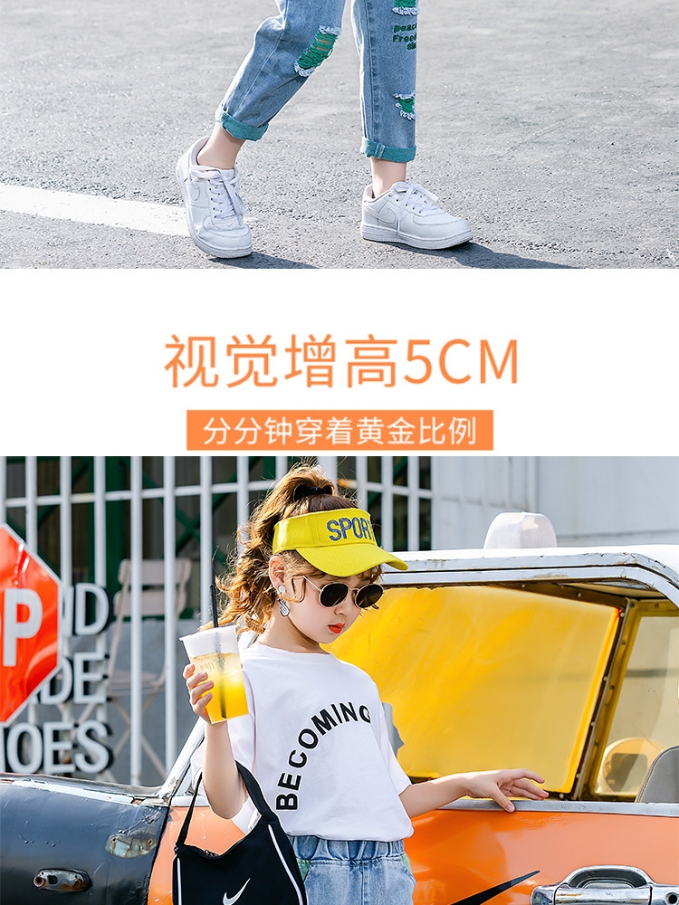 Летние джинсы для девочек с вышивкой и дырками оптом из Китая