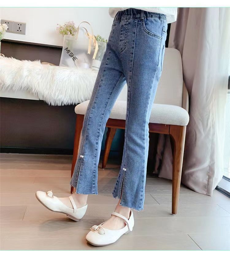 Детские джинсы с высокой талией оптом из Китая