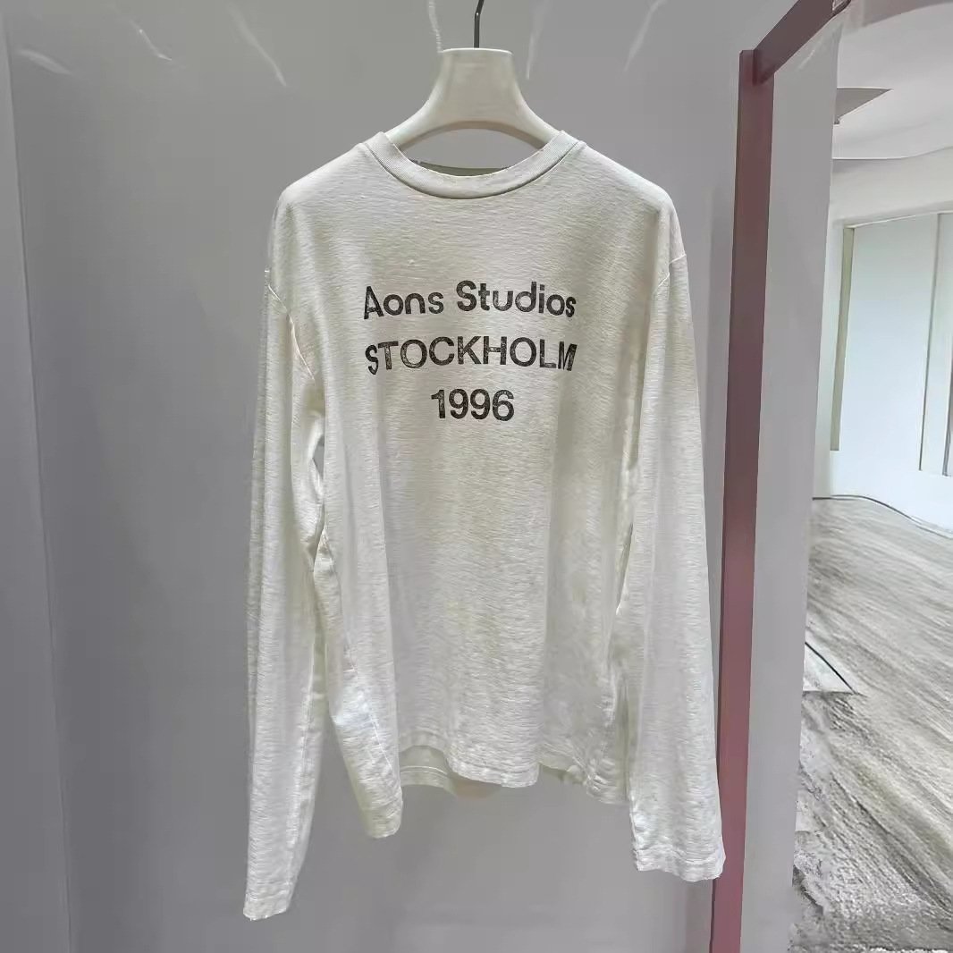 Футболка с длинным рукавом в стиле 1996 с буквенным принтом оптом