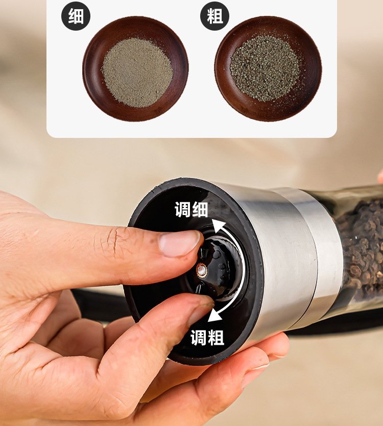 Стеклянный мельничек для перца из нержавеющей стали оптом