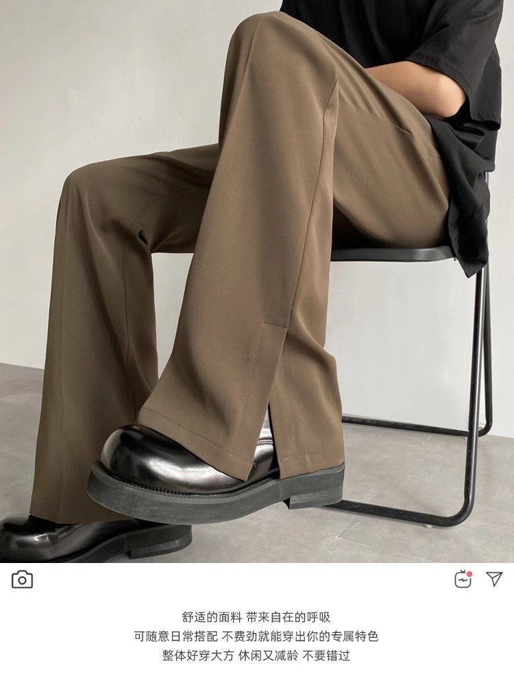 Мужские брюки с разрезом на костюме оптом из Китая