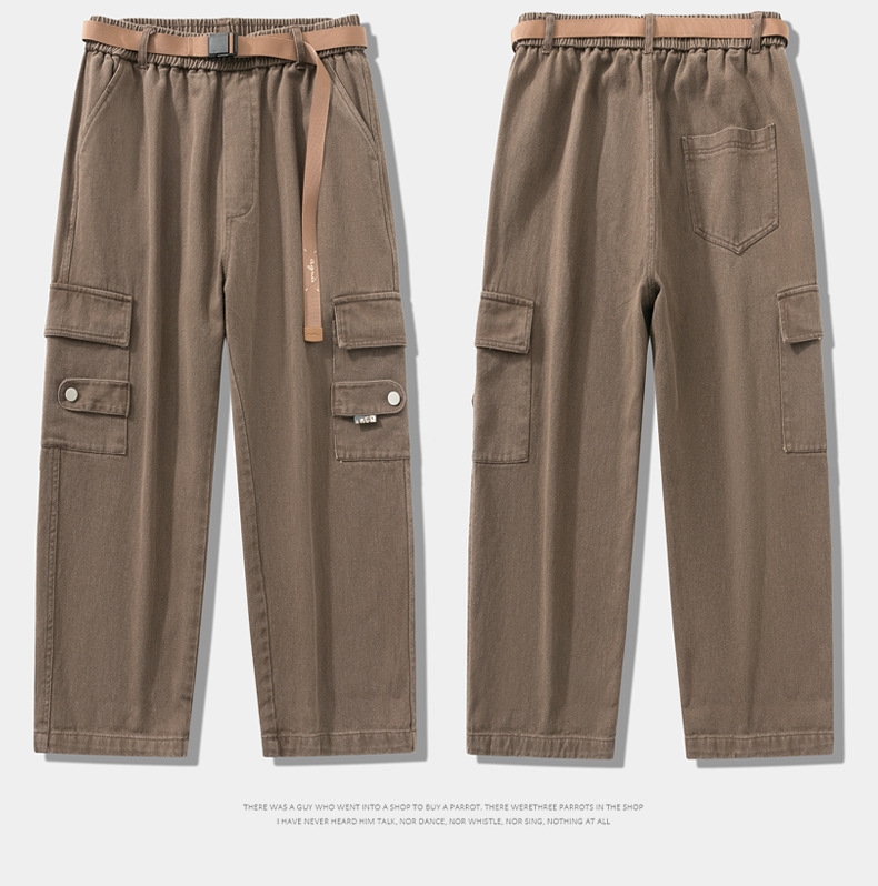 Джинсы мужские в стиле рабочей одежды оптом из Китая