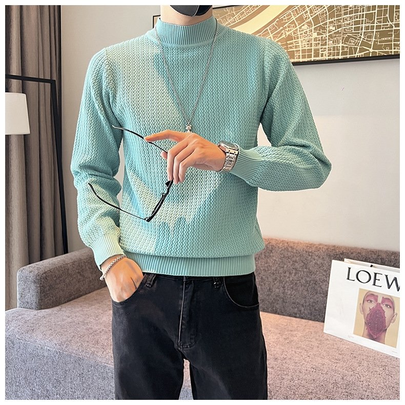 Мужской свитер с высоким воротником оптом