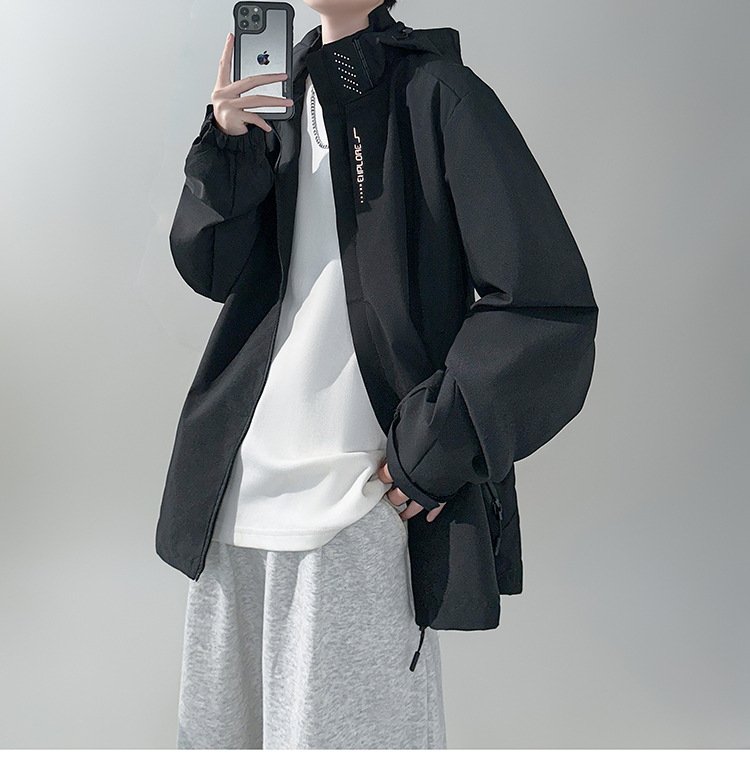 Три в одном мужская ветровка съемным капюшоном оптом из Китая