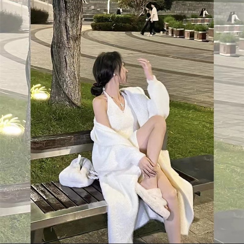 Длинный свитер с капюшоном оптом