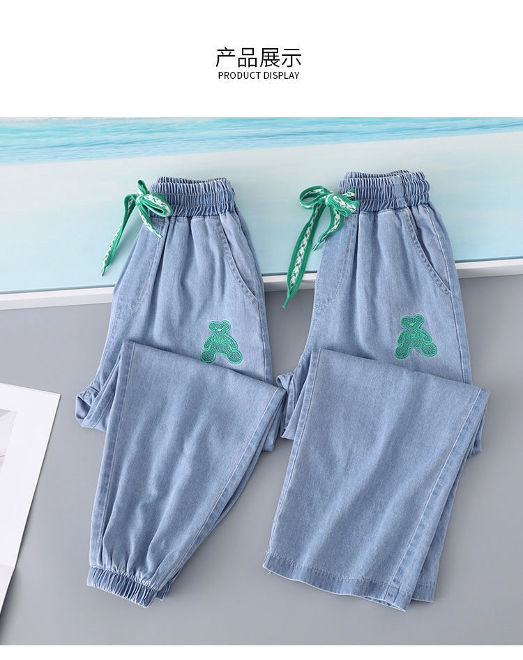 Джинсы для девочек летние оптом из Китая