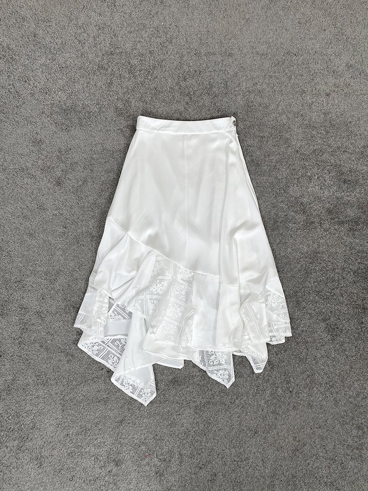 Длинная юбка с леопардовым принтом и асимметричным краем оптом из Китая