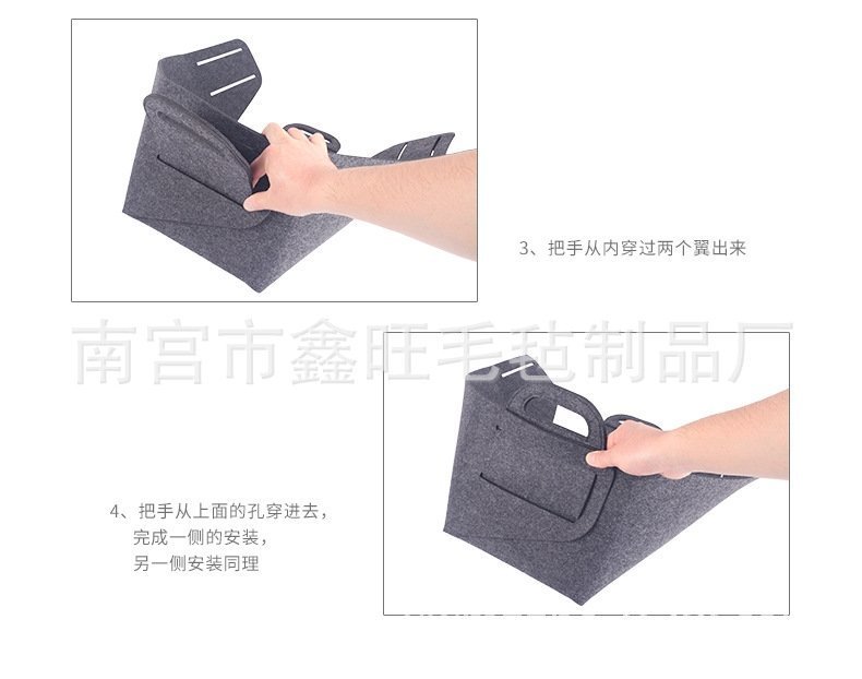 Многофункциональная складная корзина для хранения из войлока оптом