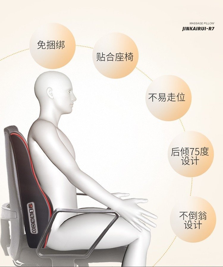 Массажная подушка для шеи, поясницы, спины и ног оптом из Китая