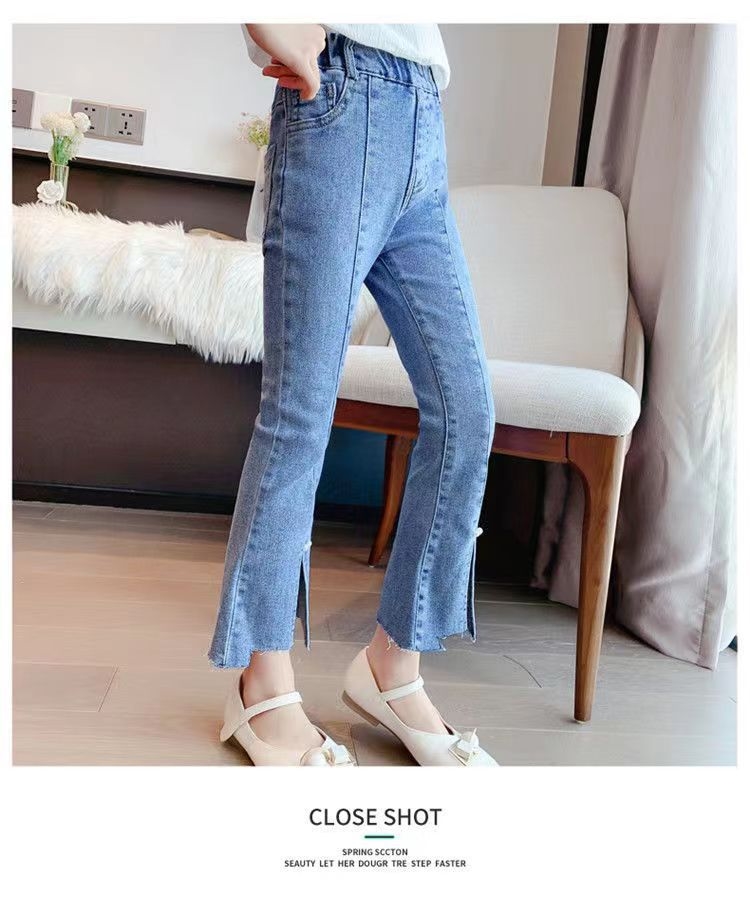 Детские джинсы с высокой талией оптом из Китая