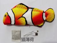 Интерактивная игрушка рыба для кошек с кошачьей мятой  GO-DZ-32 / К 1000/ В 25.5 анонс фото