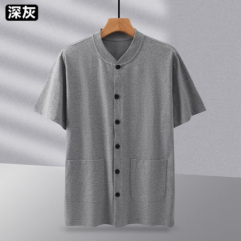 Мужская футболка с коротким рукавом из чистого хлопка оптом