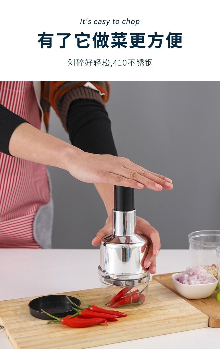 Ручной измельчитель чеснока из нержавеющей стали оптом