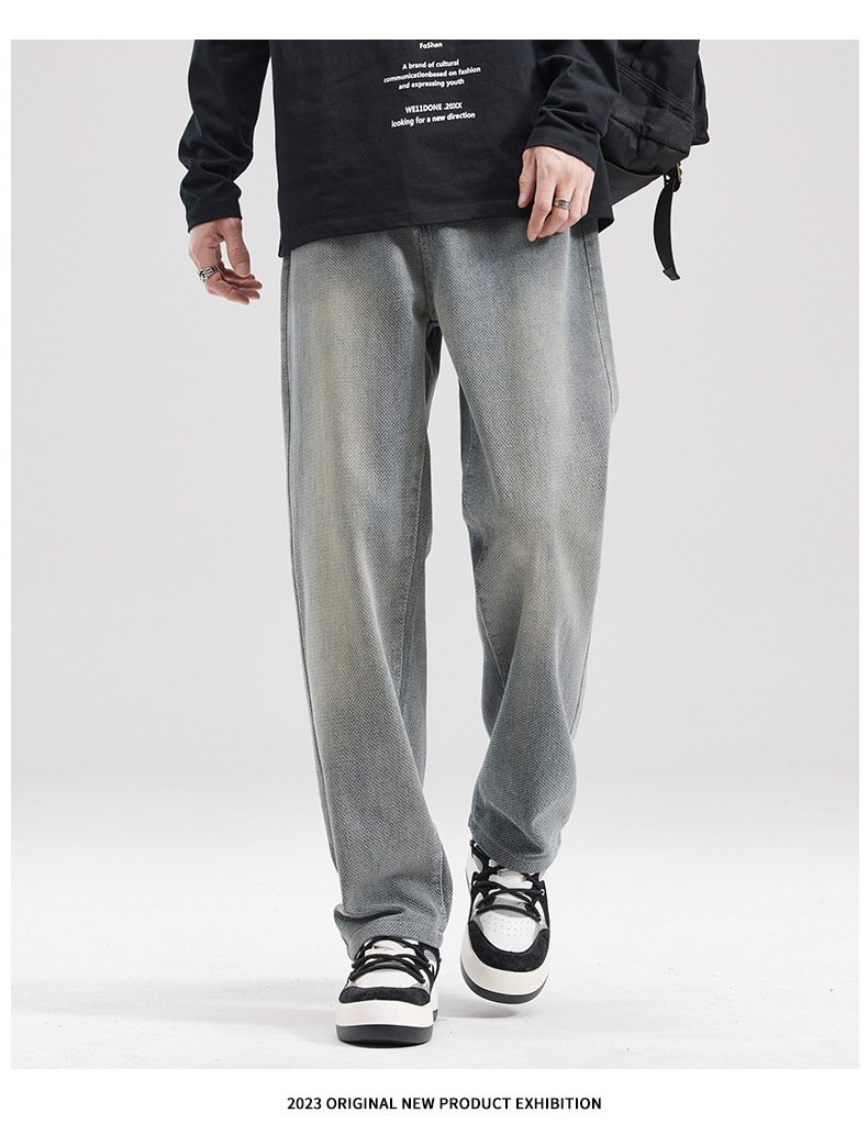 Прямые джинсы с вышивкой оптом из Китая