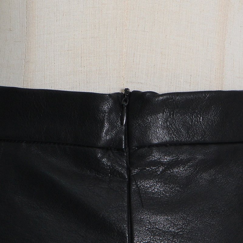 Женская кожаная юбка в стиле уличной моды оптом из Китая