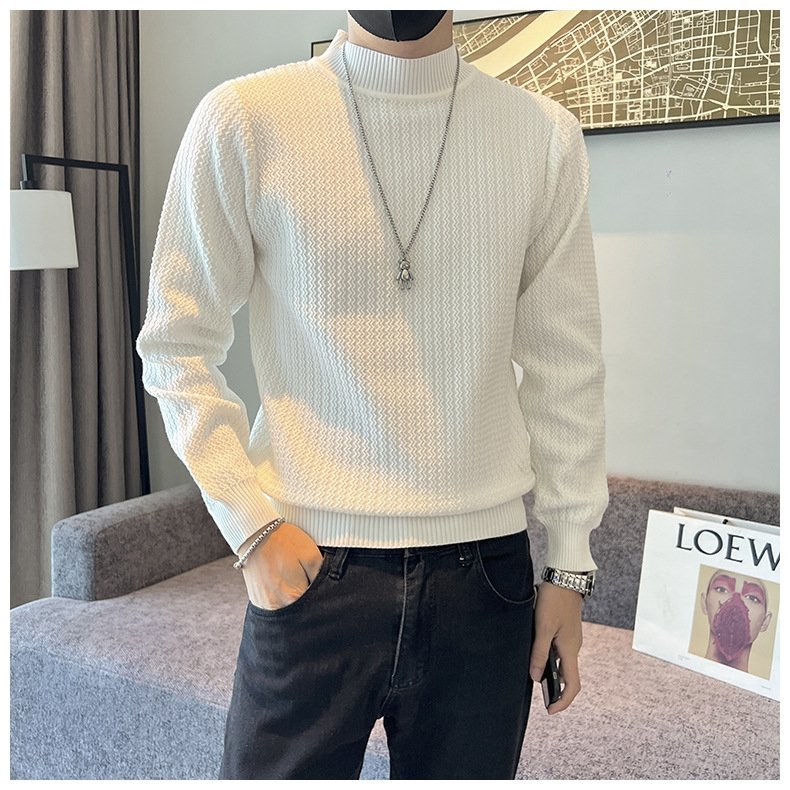 Мужской свитер с высоким воротником оптом