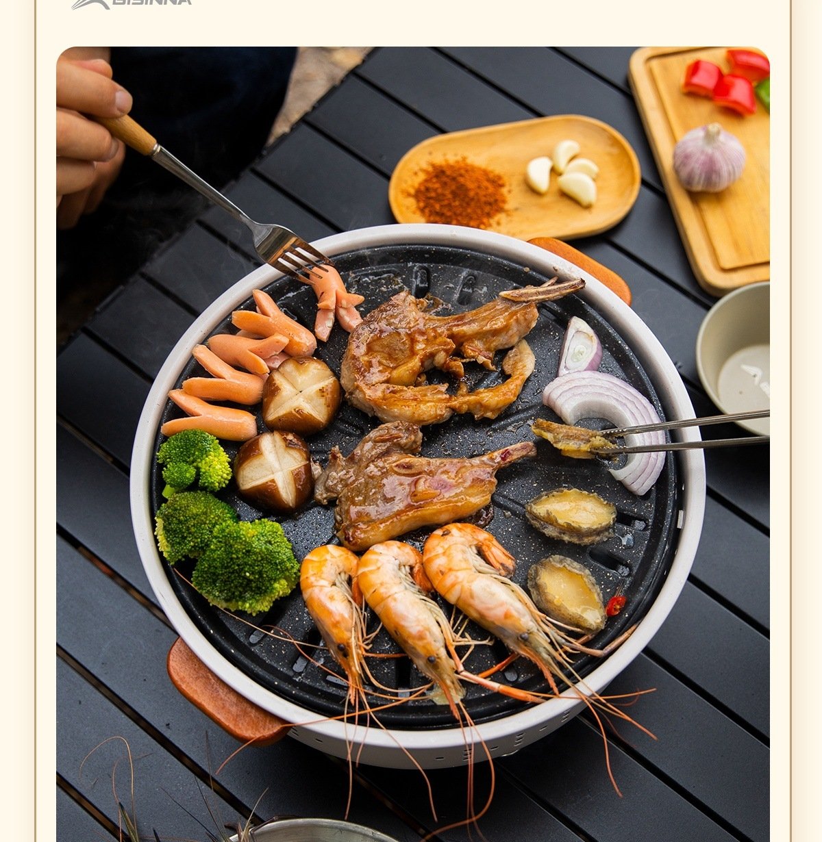 Набор для барбекю и чаепития вне помещения оптом