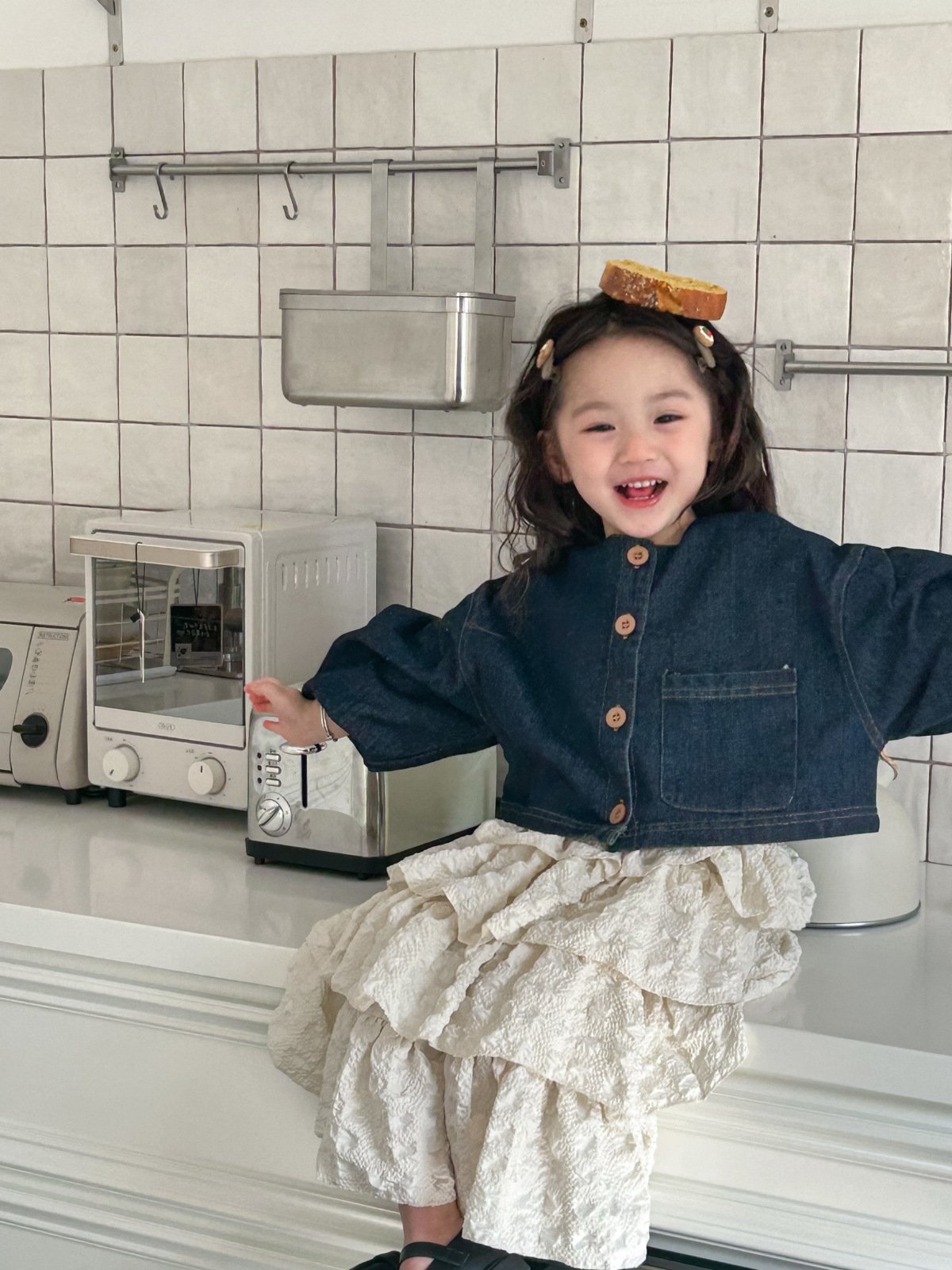 Джинсовая куртка для девочки оптом из Китая