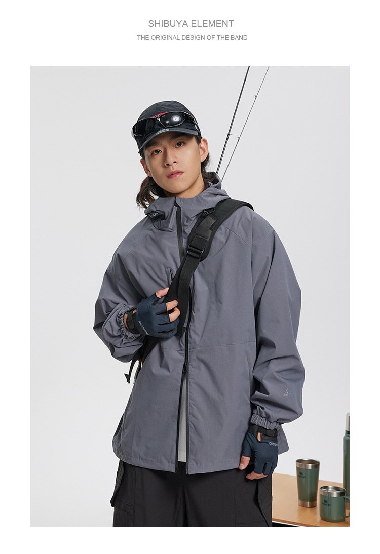 Куртка SHIBUYAELEMENT в стиле милитари с капюшоном оптом из Китая