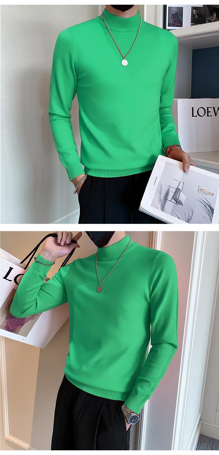 Мужской свитер с высоким воротником оптом