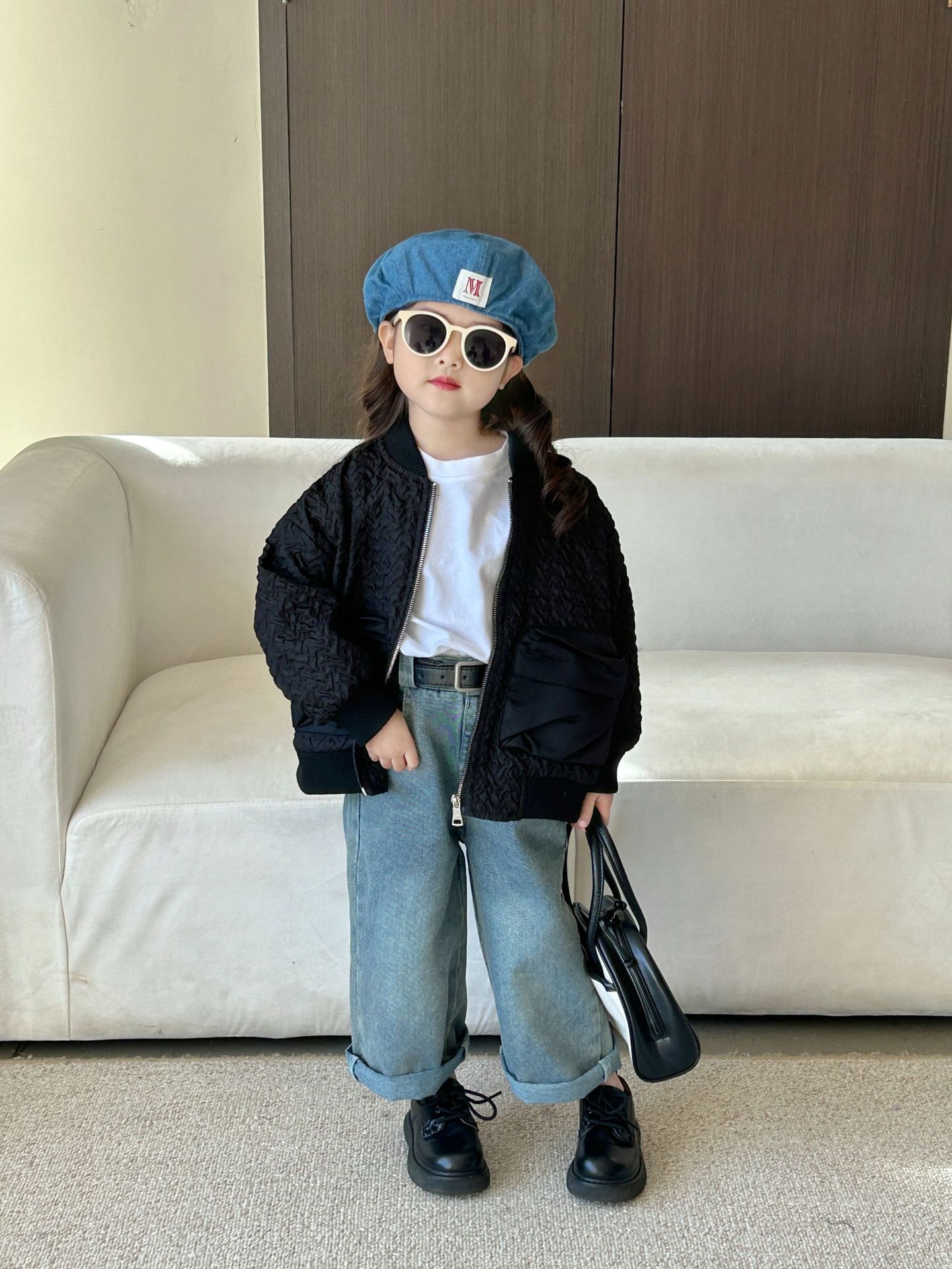 Детская куртка с пузырьками и складками оптом из Китая