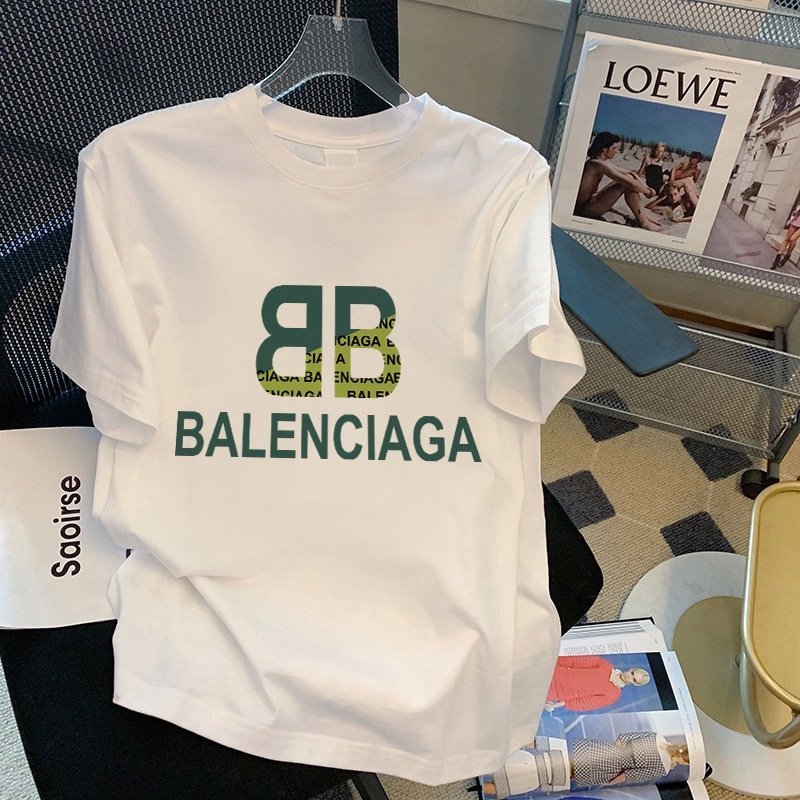 100% хлопок 220 г мультфильм принт круглый воротник короткий рукав футболка женская оптом