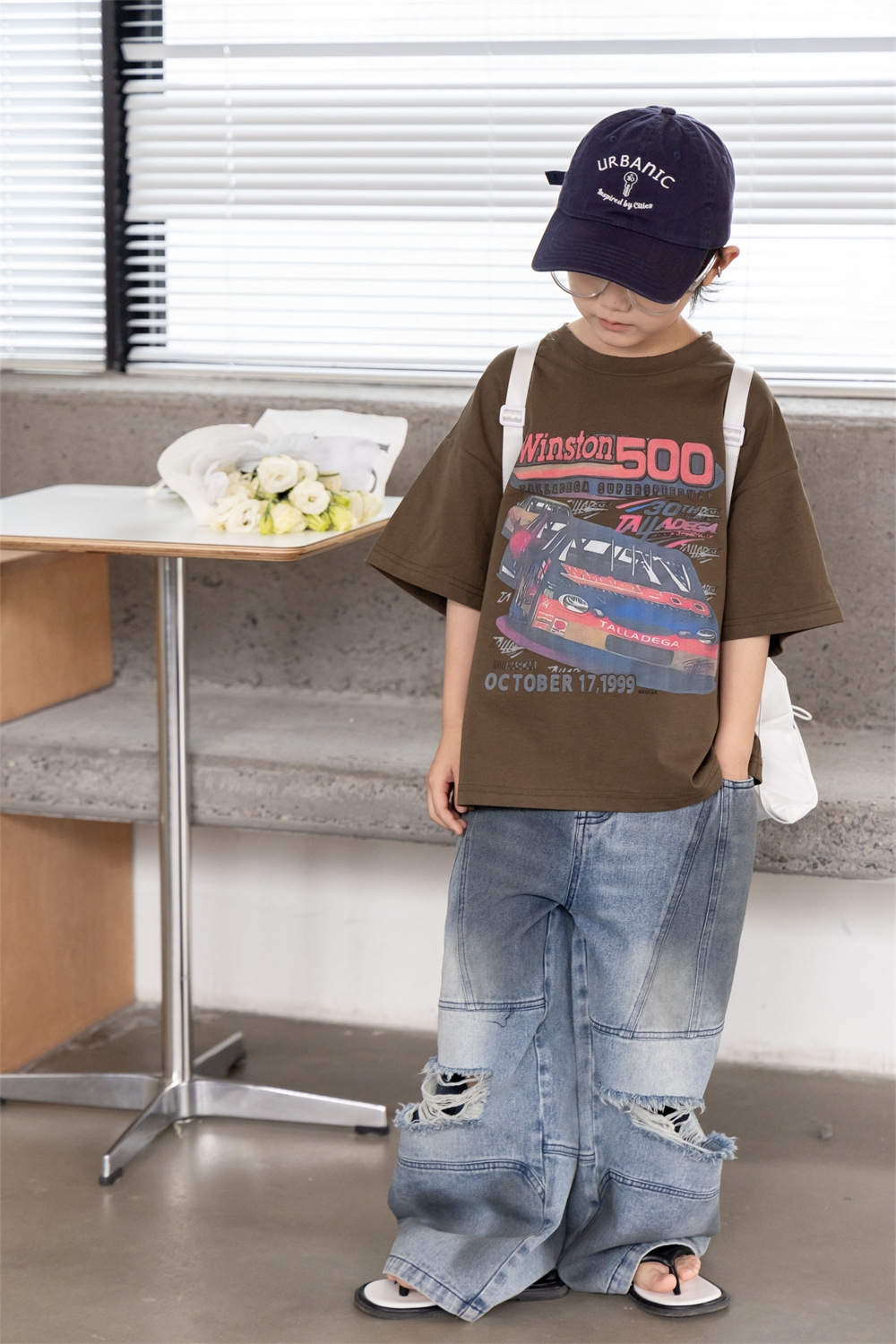 Джинсы для мальчиков в стиле ханбок 2024 оптом из Китая