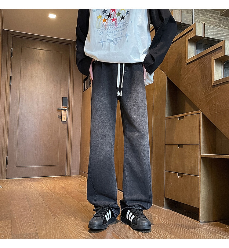 Джинсы мужские в стиле Хонконг весна оптом из Китая