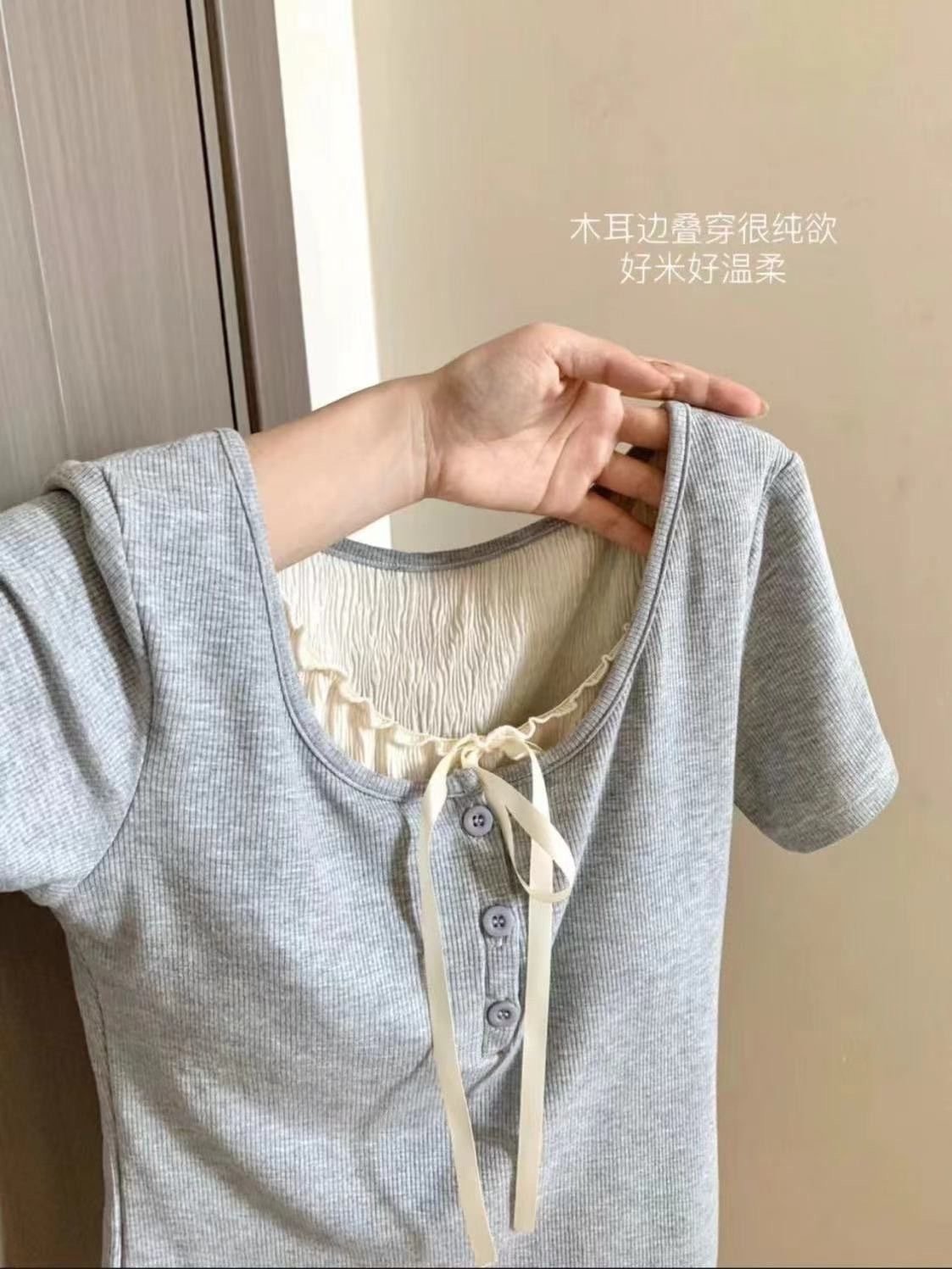 Футболка балетного стиля с коротким рукавом оптом