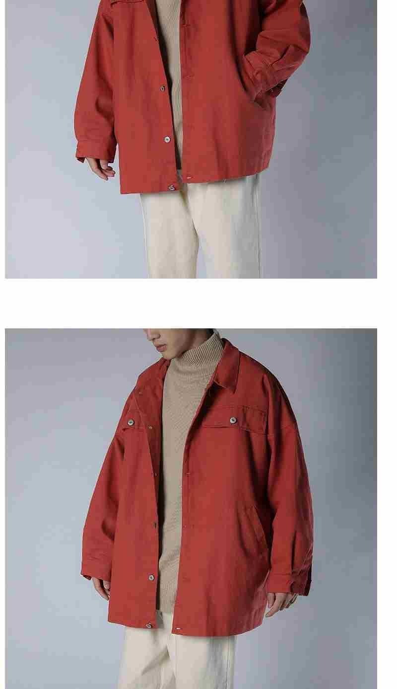 Весенне-осенняя мужская куртка в стиле ретро с крупным рисунком оптом из Китая