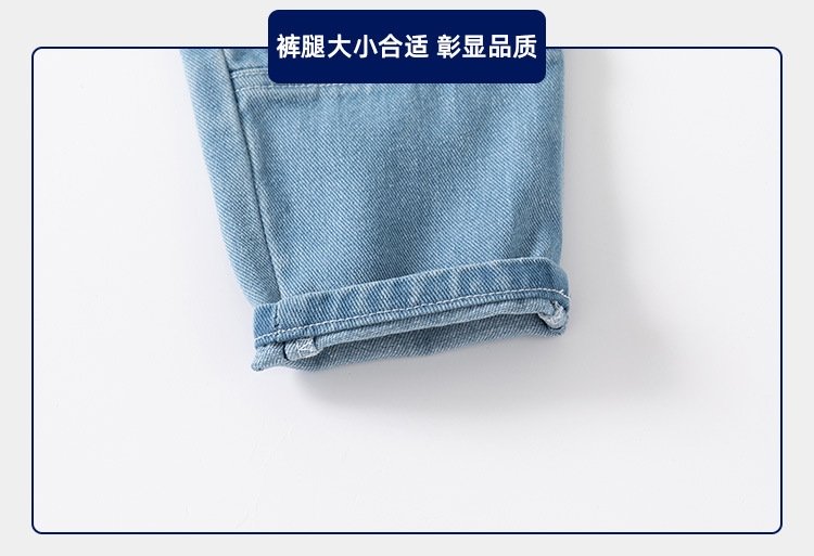 Джинсы для мальчиков с карманами и средней посадкой оптом из Китая