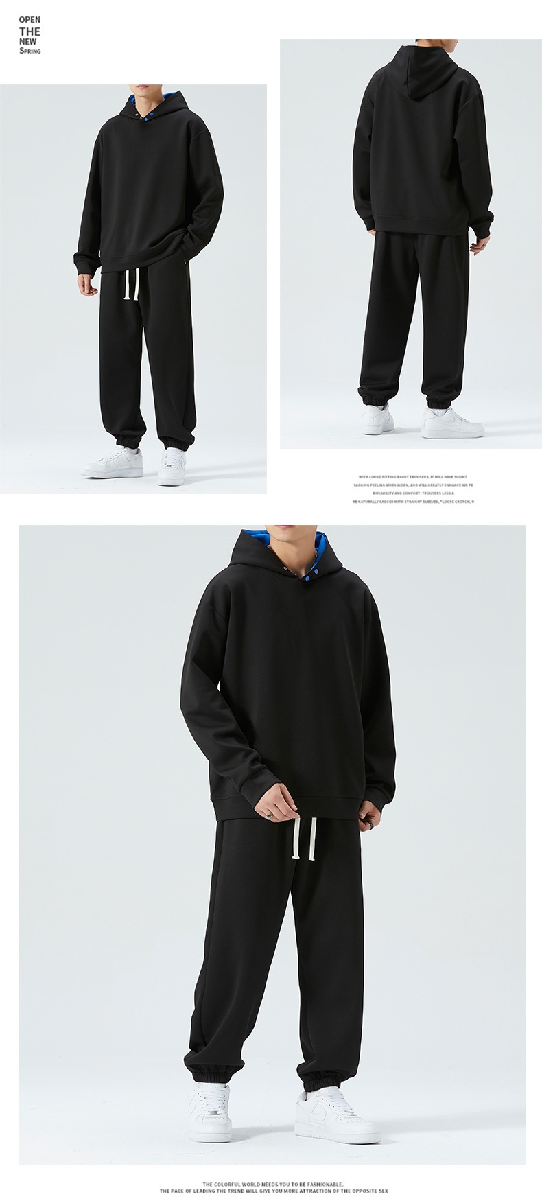 Мужской спортивный костюм с капюшоном 2023 новинка оптом из Китая