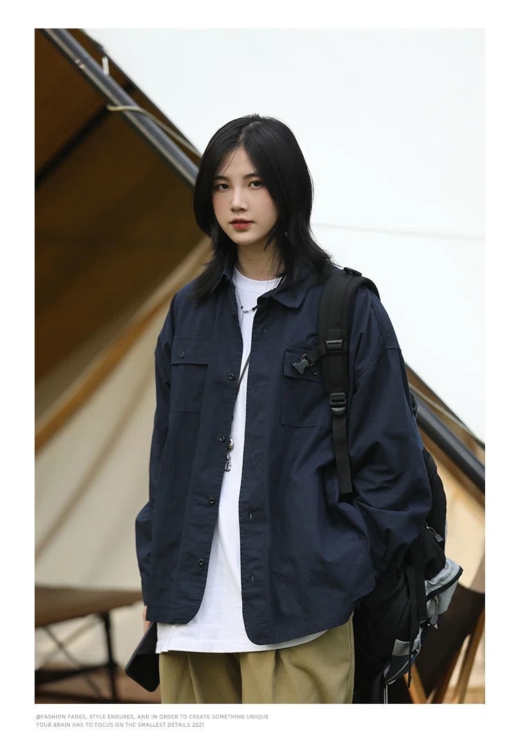 Мужская рубашка-куртка в стиле милитари оптом из Китая