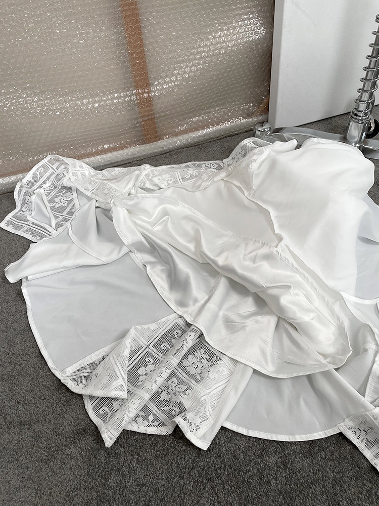 Длинная юбка с леопардовым принтом и асимметричным краем оптом из Китая