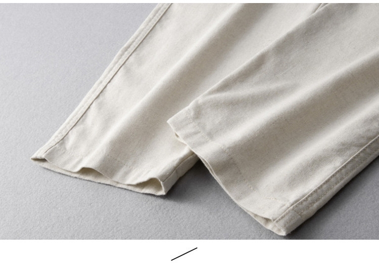 Мужские льняные широкие брюки оптом из Китая