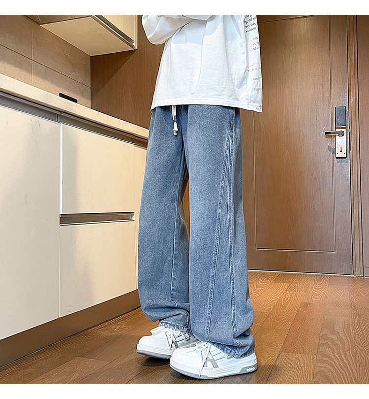 Джинсы мужские в стиле Хонконг весна оптом из Китая