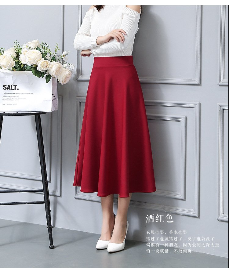 Длинная юбка в стиле ретро с высокой талией оптом из Китая