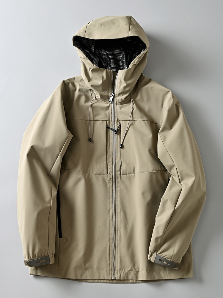 Мужская куртка с капюшоном и ветрозащитой оптом из Китая