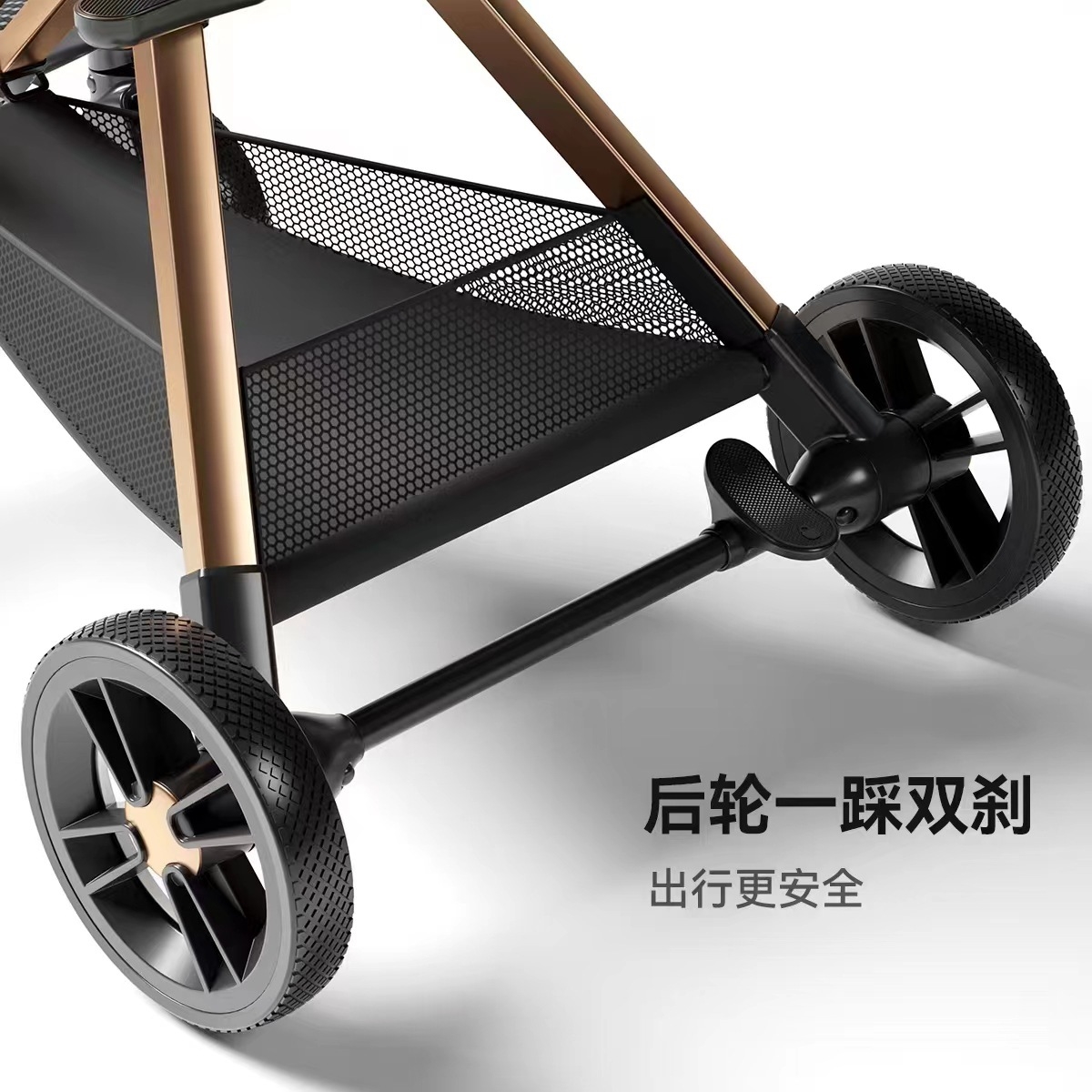 Playkids普洛可遛娃婴幼儿可躺可换向高景观轻便推车一键折叠X6X7 оптом из Китая