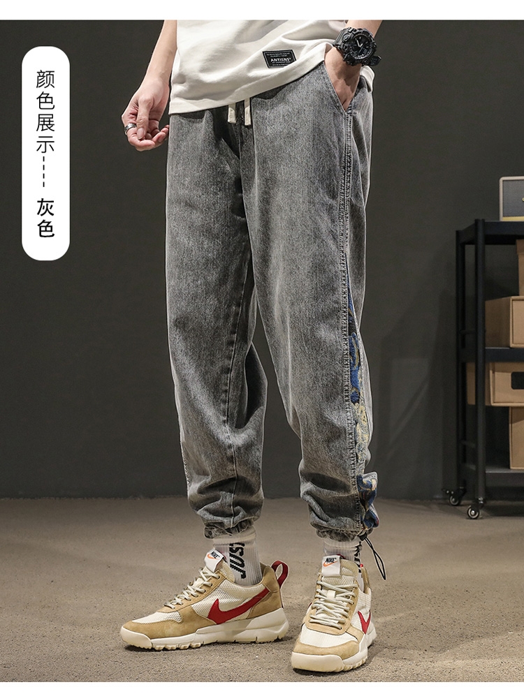 Джинсы мужские 2024 новинка весна-осень оптом из Китая